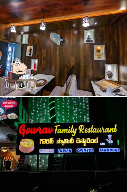 The interior of Gowrav Family restaurant