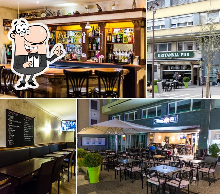 Gli interni di Britannia Pub