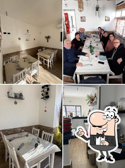 Gli interni di Osteria Cacio E Pepe