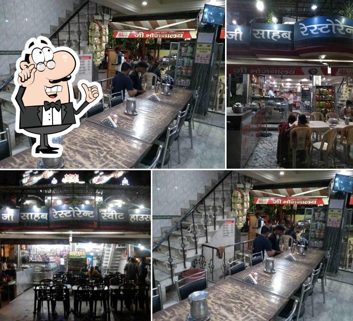 The interior of JEE SAHAB RESTAURANT and sweet house