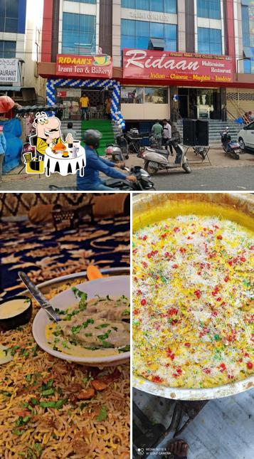 Take a look at the picture showing food and exterior at Ridaan Restaurant
