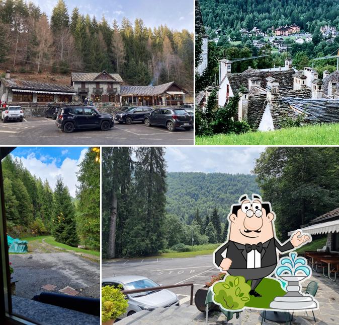 Gli esterni costituiscono una caratteristica importante di Rifugio la Vasca