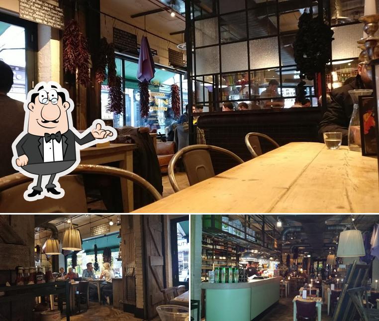 Take a seat at one of the tables at Bill's Soho Restaurant