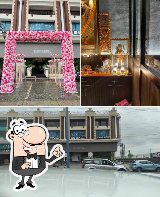 The exterior of Guru Kripa Restaurant