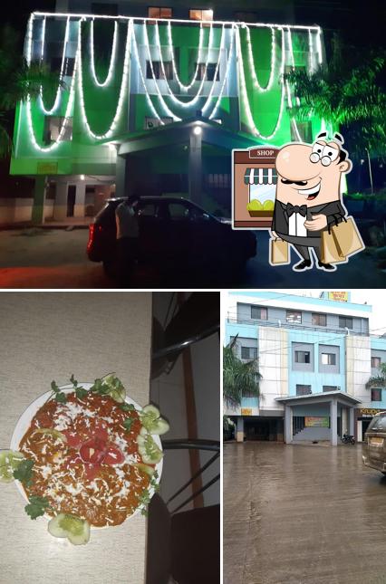 Take a look at the image displaying exterior and food at KrupaLodge and Restaurant