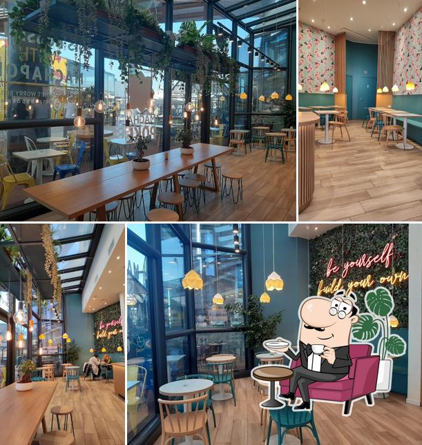 Gli interni di Macha Pokè Settimo Cielo Retail Park