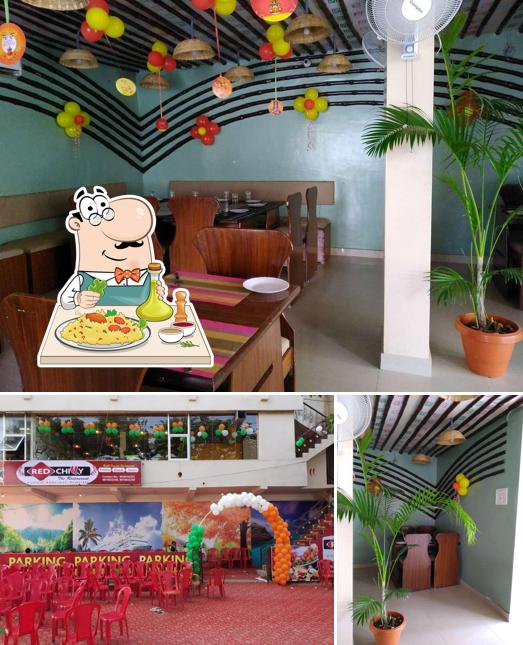 This is the picture displaying food and interior at RED Chilly The Restaurant