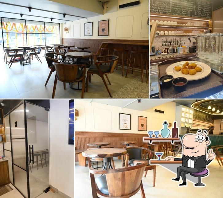 The interior of Bean Board Cafe & Patisserie
