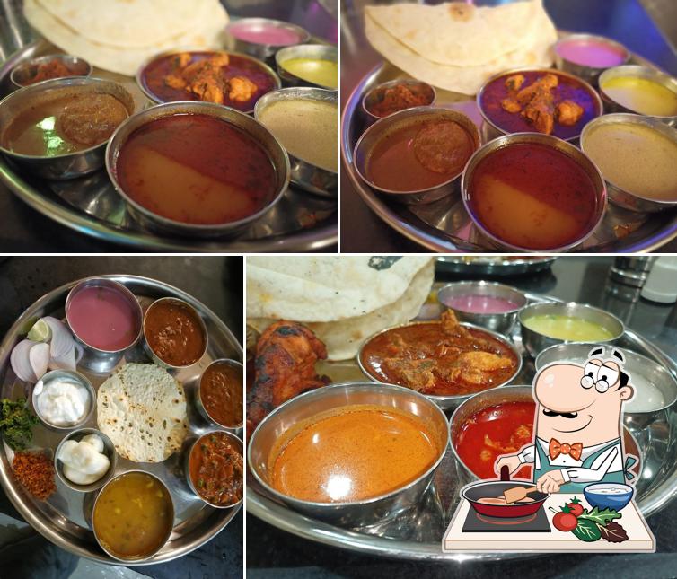 Chicken curry at Hotel Satvik