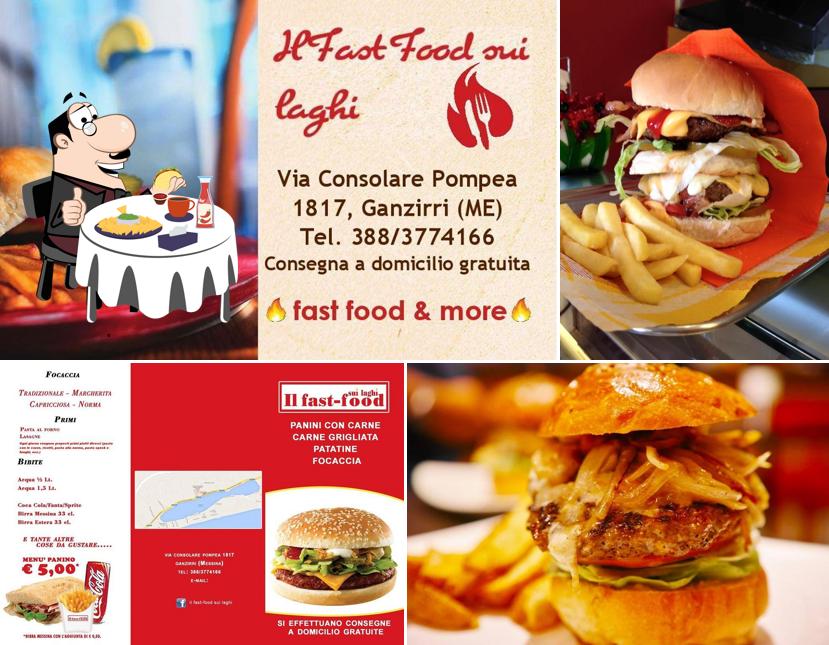 Prova un hamburger a Il Fast Food sui laghi