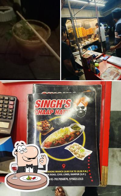 Among various things one can find food and beverage at Singh's Chaap Hatti