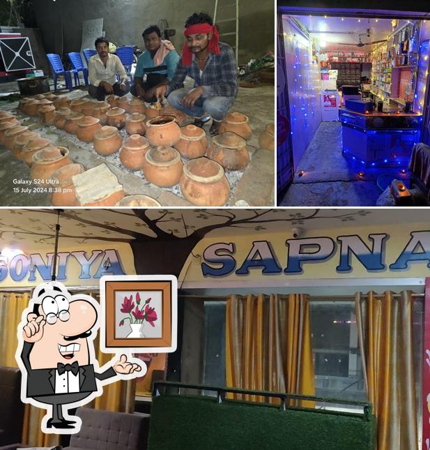 The interior of Hotel Soniya Sapna AC Family Restaurant Champaran Meat House Best Mutton in Bettiah Handi Mutton in Bettiah