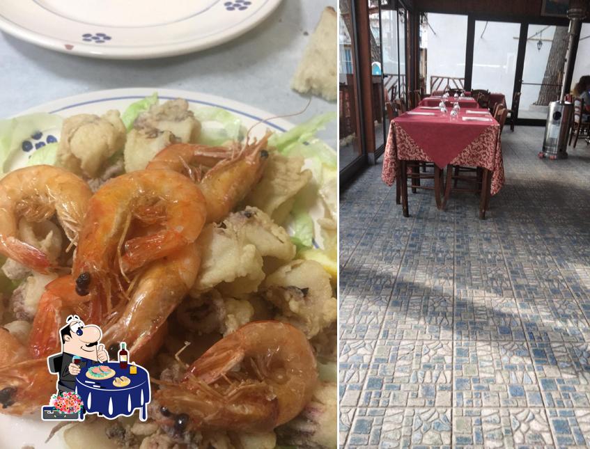 Ordina tra i molti piatti di mare offerti a Il porticato