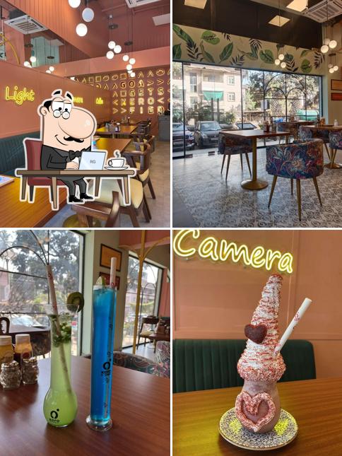 Take a seat at one of the tables at Xero Degrees