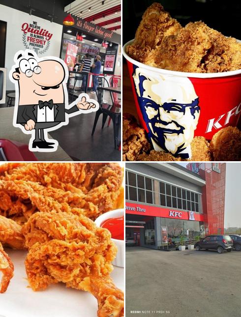 The interior of KFC