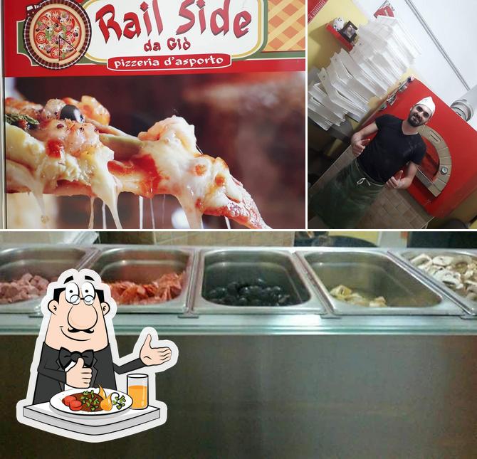 Guarda la immagine che presenta la cibo e interni di Railside da giò - Pizzeria d'asporto con servizio a domicilio