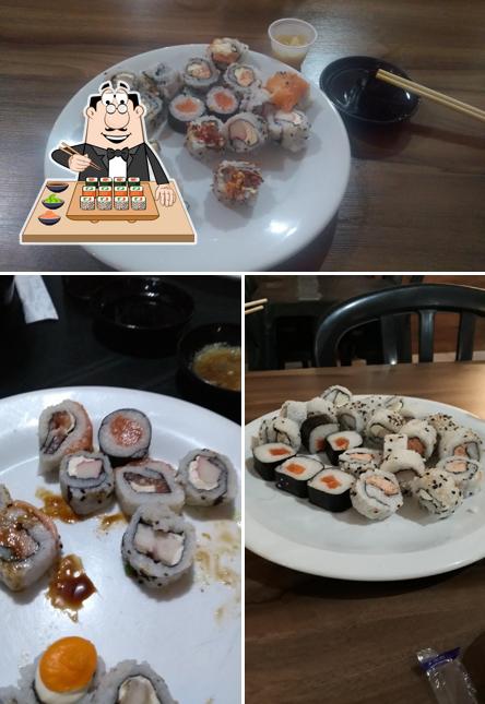 Escolha diversas opções de sushi