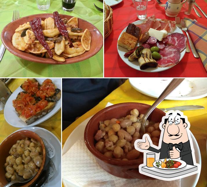 Cibo al Trattoria dal Vecchio Scarpone