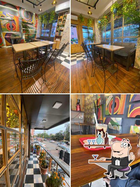 Take a seat at one of the tables at BURGER 99
