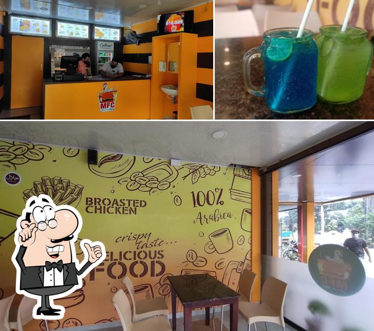 The restaurant's interior and beverage