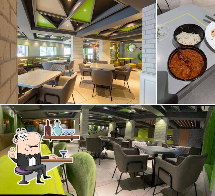 Check out the picture depicting interior and food at HotelViva utsav -best veg restaurant in virar