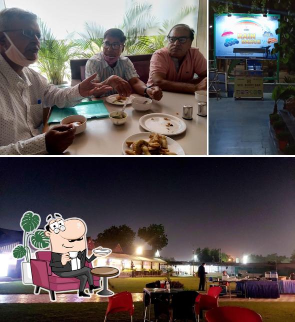 Take a seat at one of the tables at Umed Club Jodhpur