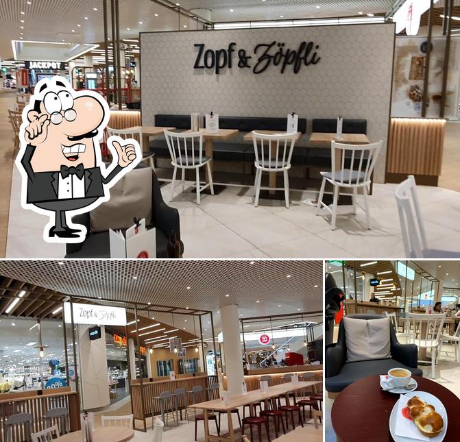 Gli interni di Zopf & Zöpfli Café Volkiland