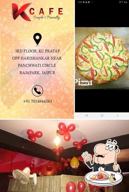 Pick pizza at K CAFE-PRIVATE CABIN IN JAIPUR