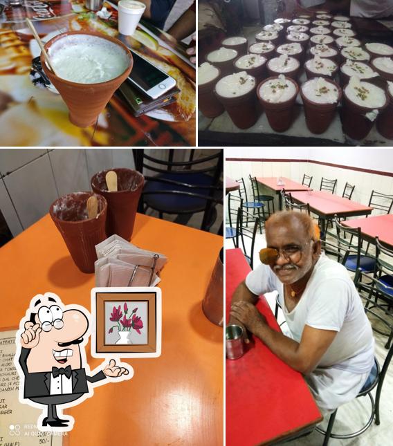 The restaurant's interior and drink