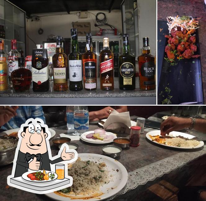 Food at Lucky Bar