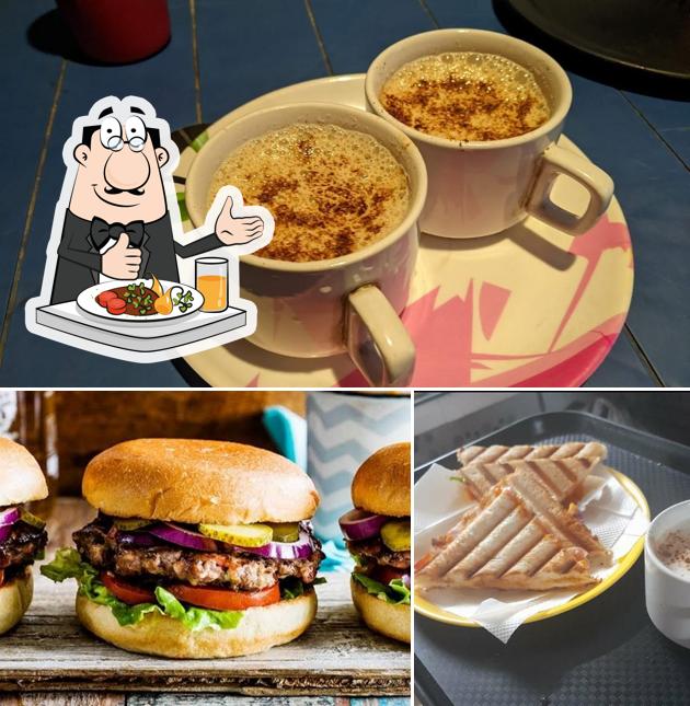 Take a look at the picture showing food and beverage at Friend's food corner
