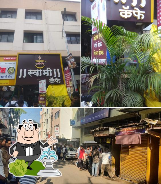 The exterior of Swami cafe