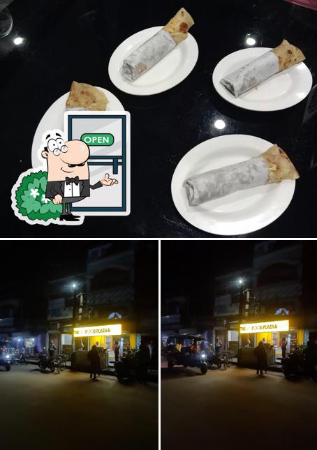 The picture of exterior and food at The A.S. Food Plaza & Café