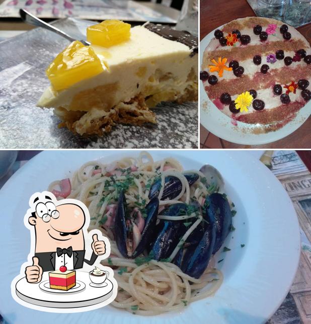 Le Tre Maschere serve un'ampia selezione di dolci