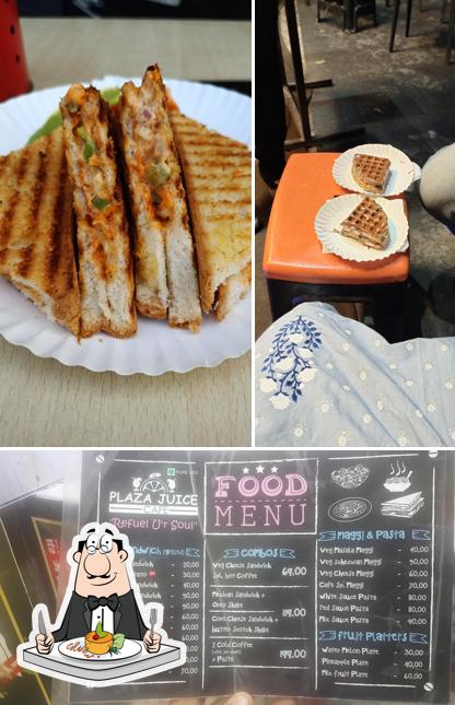 Check out the photo depicting food and blackboard at Waah Feels Cafe