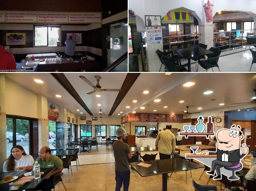 The interior of Garden Ice Cream Restaurant