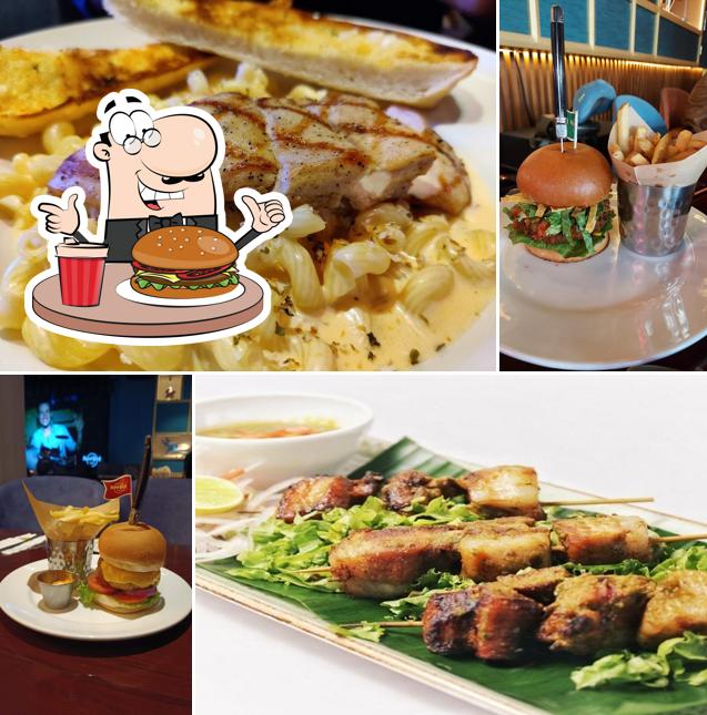 Taste one of the burgers served at Hard Rock Cafe