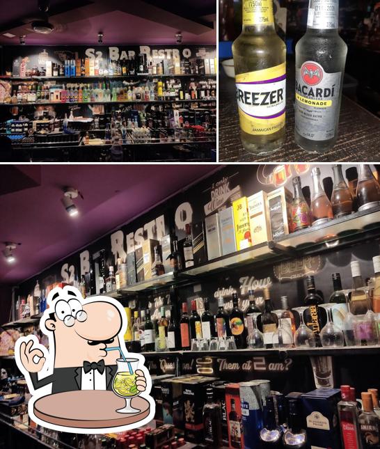 Among various things one can find drink and food at S2 bar and restaurant