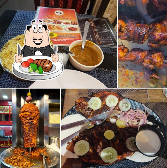 Pick meat dishes from the menu