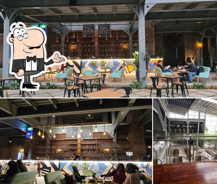 The interior of Backstreet Brewery