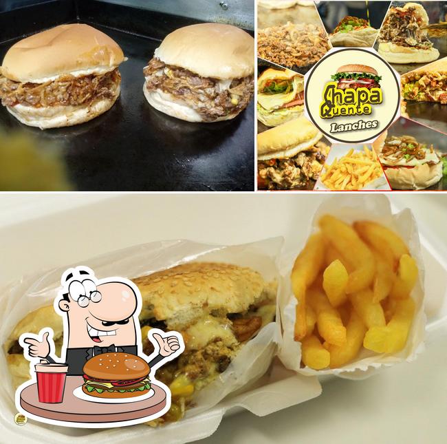 Experimente um hambúrguer no Chapa Quente Lanches