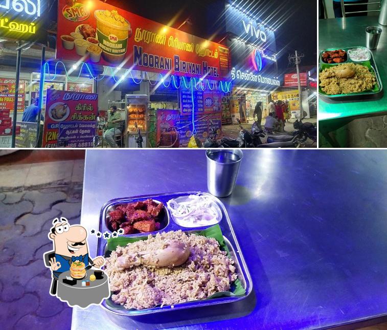 Among various things one can find food and exterior at Noorani Biriyani Hotel