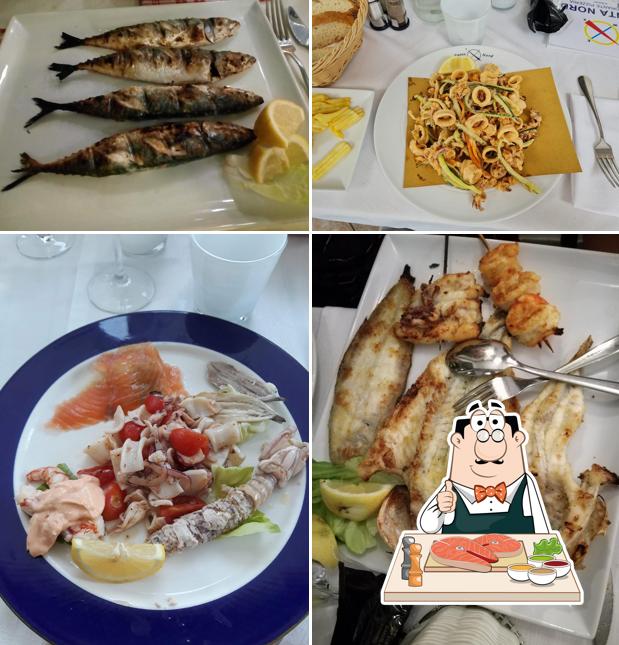 Ristorante Pizzeria Punta Nord offre un'ampia gamma di piatti di pesce