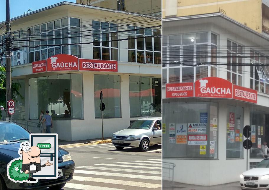 O exterior do Gaucha Restaurante