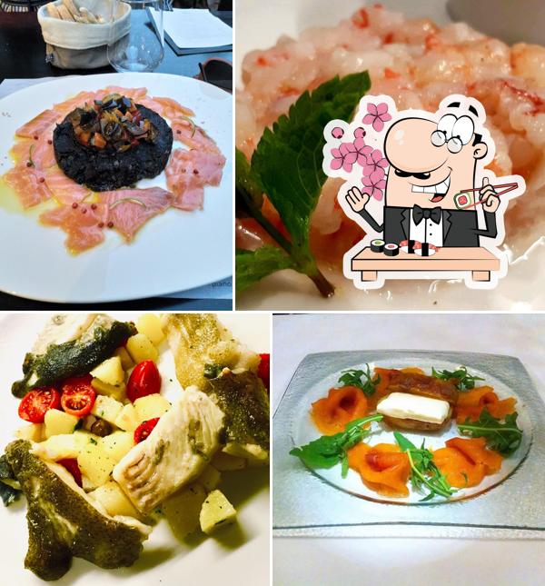Scegli le diverse opzioni di sushi