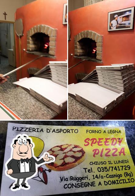 Tra le diverse cose da Pizza Speedy Di Gusmini Giorgio si possono trovare la interni e pizza