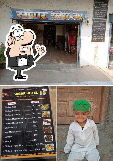The interior of Sagar Hotel