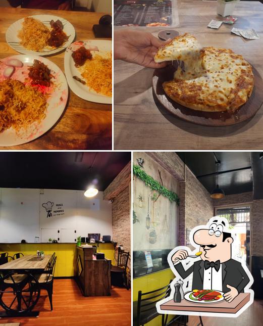 This is the picture showing food and interior at The Urban Deli