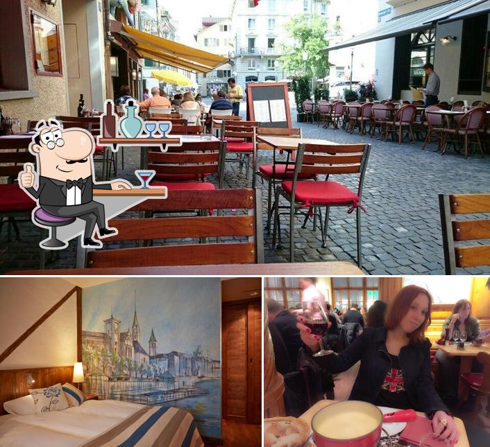 Dai un'occhiata agli interni di Adler's Swiss Chuchi