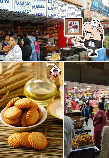 The interior of Agarwal Bikaneri Sweets